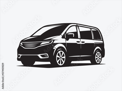  Minivan Car Silhouette with Sleek and Functional Design for Family and Travel Needs