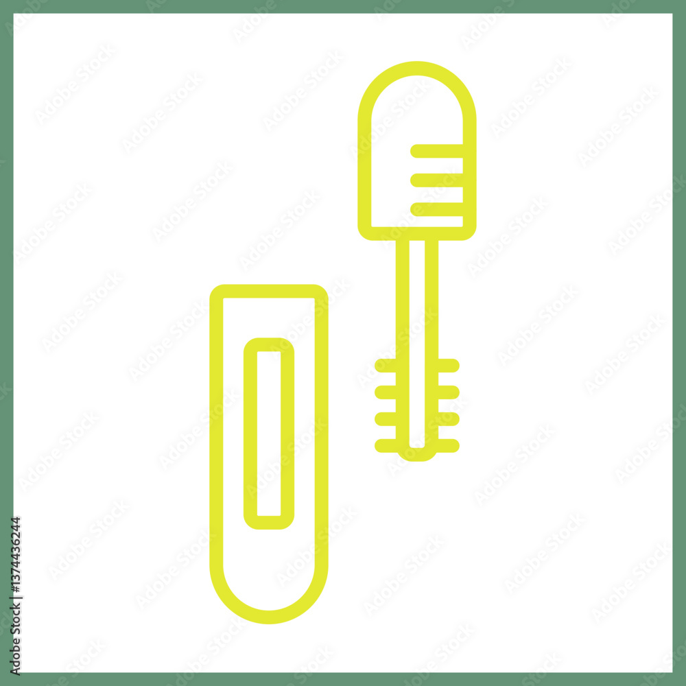 Mascara Icon Design Mascara Icon Design