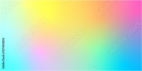 Wallpaper Mural Rainbow gradient background. Vector abstract rainbow neon glow of colors blend gradient background Torontodigital.ca