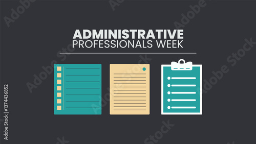 Celebrating Administrative Professionals Week Design templet