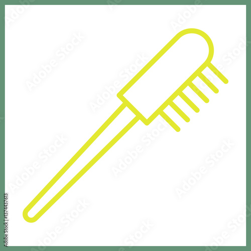 Eyebrow Brush Icon Design