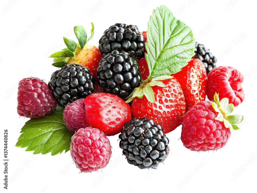 Isolated Fresh Berries Isolated Fresh Berries