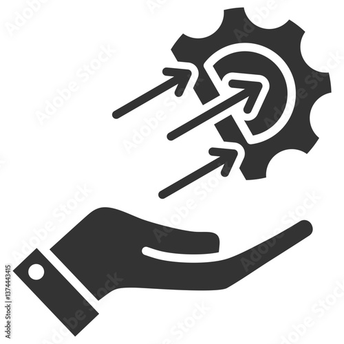 Operational Efficiency Glyph Icon