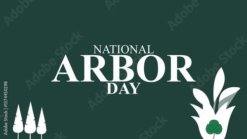 Celebrate National Arbor Day design templet