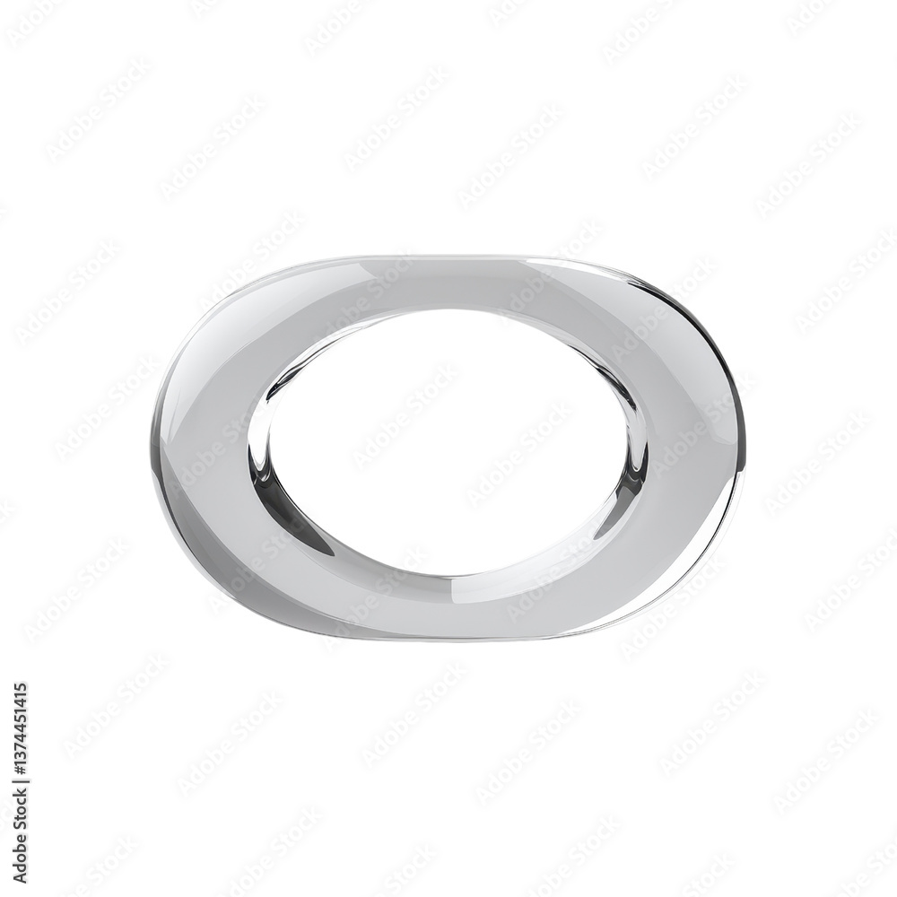 A sleek, metallic oval shape with smooth edges, reflecting light and showcasing a contemporary design. A sleek, metallic oval shape with smooth edges, reflecting light and showcasing a contemporary design.