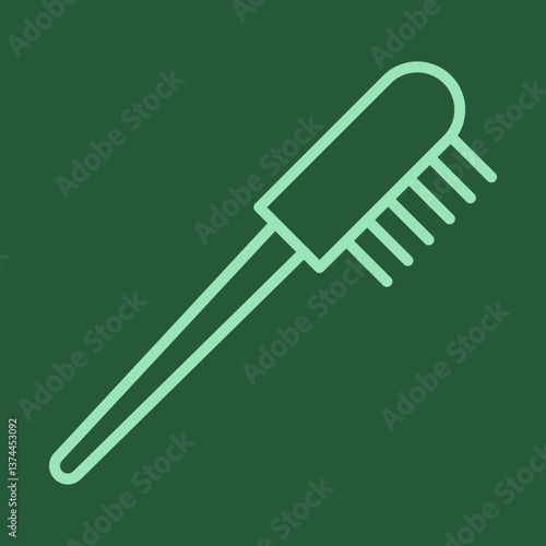 Eyebrow Brush Icon Design