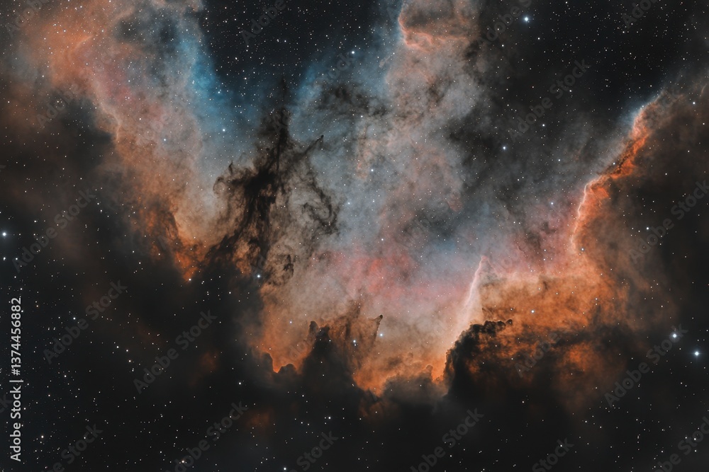 This photo showcases a vibrant space filled with numerous stars creating a captivating and fascinating sight A vivid pattern of space dust and interstellar clouds . This photo showcases a vibrant space filled with numerous stars creating a captivating and fascinating sight A vivid pattern of space dust and interstellar clouds .