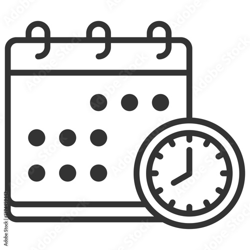 Schedule Outline Icon