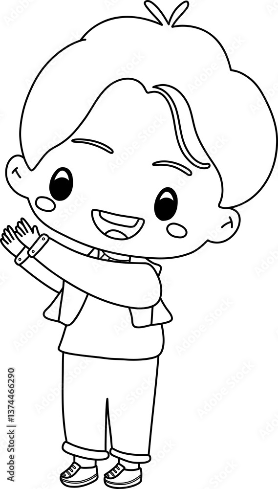 Obraz premium Printable eco friendly stamp outline coloring sheet featuring a detailed design of sustainability, recycling, and renewable energy, ideal for kids and adults learning about environmental protection