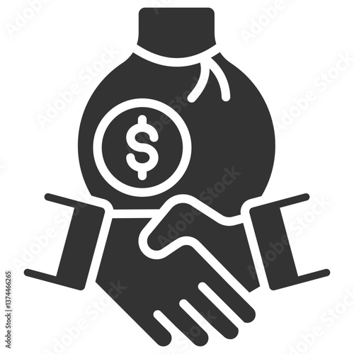 Funding Glyph Icon