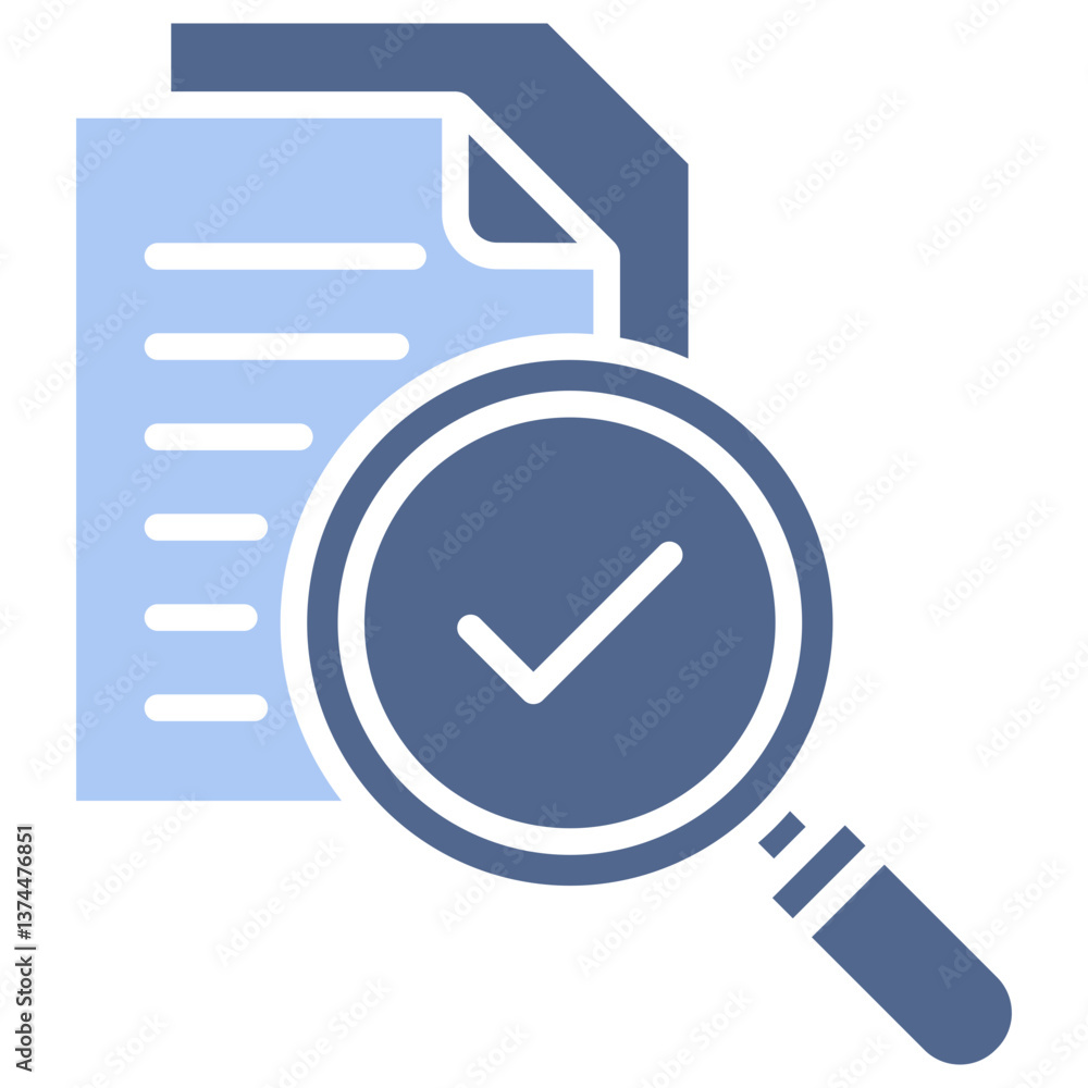 Audit Flat Blue Icon Audit Flat Blue Icon