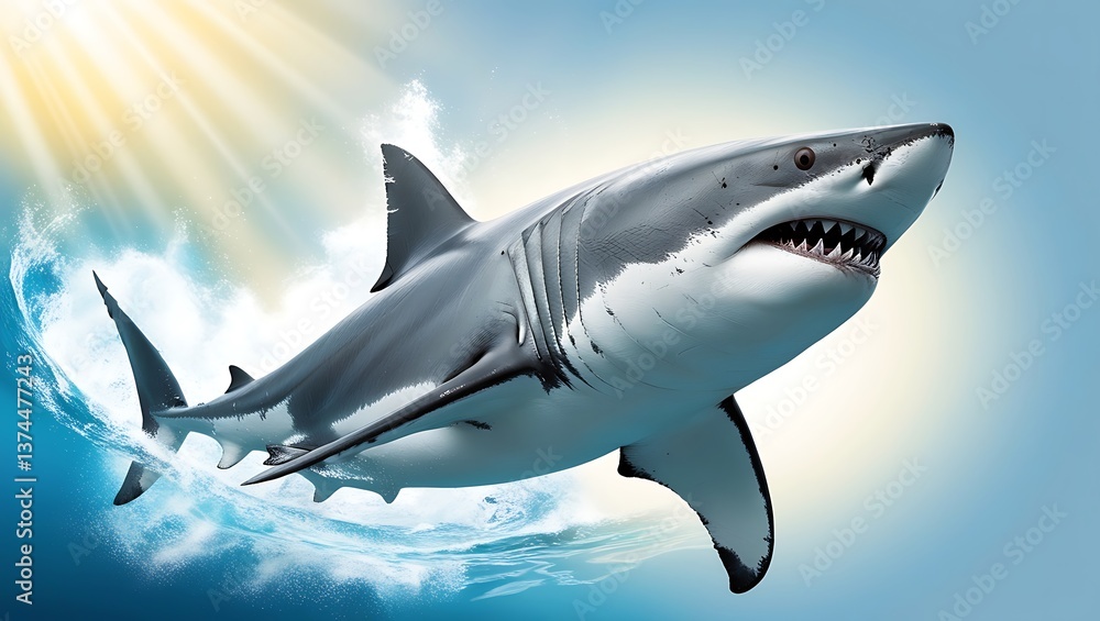Fototapeta premium great white shark