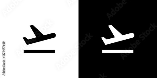 Airplane departure icon
