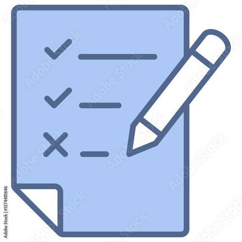 Evaluation Blue Icon
