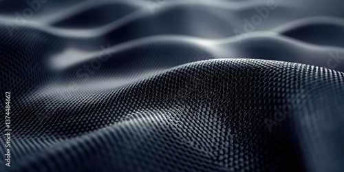Hexagonal abstract background showcasing sleek carbon fiber texture and modern design elements
