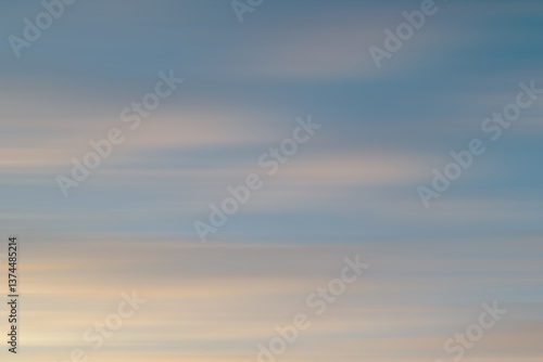 Serene Abstract Sky With Soft Cloudstrokes at Dusk or Dawn