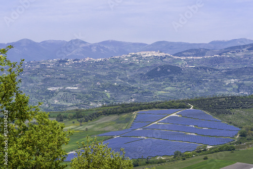 Obraz na płótnie Solar Farm, Sicignano degli Alburni, Italien w salonie