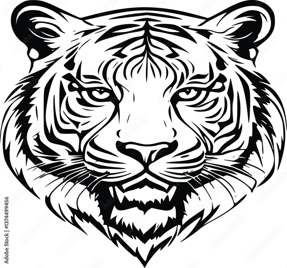 tiger head vector tiger head vector