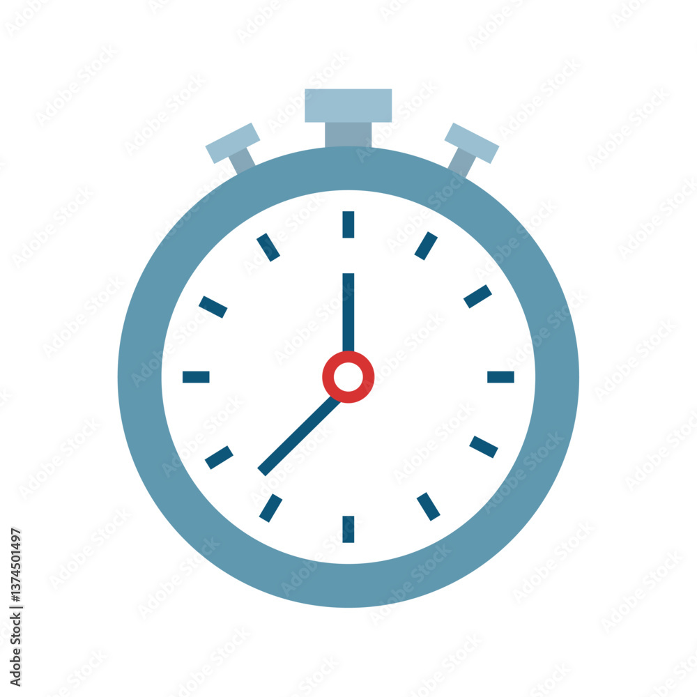 Vector image of stopwatch icon with white background Vector image of stopwatch icon with white background
