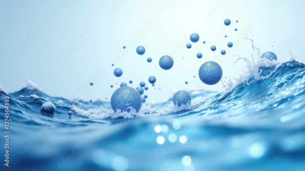 Blue water with air bubbles, illustrating a microscopic view often used to represent diabetes medication like GLP-1. Blue water with air bubbles, illustrating a microscopic view often used to represent diabetes medication like GLP-1.