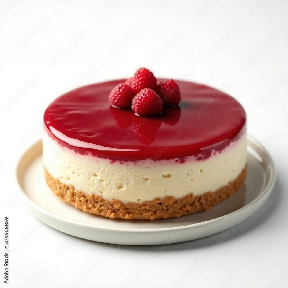 A delicious cheesecake topped with vibrant raspberry glaze and fresh raspberries, perfect for dessert lovers. A delicious cheesecake topped with vibrant raspberry glaze and fresh raspberries, perfect for dessert lovers.