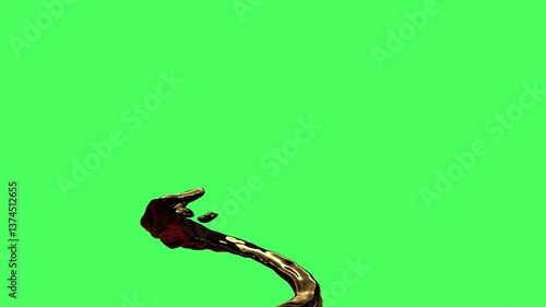 Creme Chocolate Tornado Green Screen Video