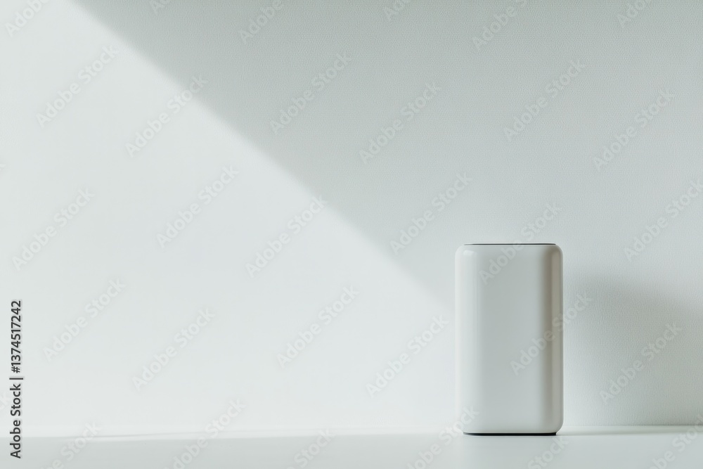 capture minimalist composition of sleek modern home gadget isolated on pure white background capture minimalist composition of sleek modern home gadget isolated on pure white background