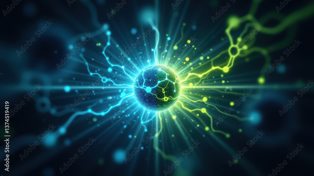 Stylized graphic illustration featuring a GLP-1 molecule with energetic blue and green light effects surrounding it. Stylized graphic illustration featuring a GLP-1 molecule with energetic blue and green light effects surrounding it.