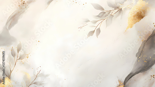 A high-quality background with vintage paper texture and subtle gold leaf accents. Weathered Stone. Illustration