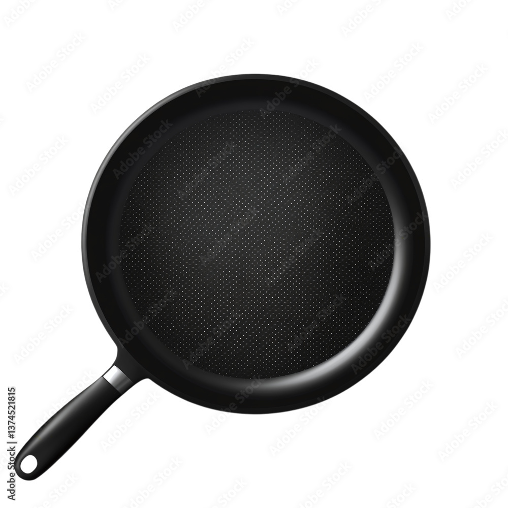 black non stick frying pan isolated on a transparent background black non stick frying pan isolated on a transparent background