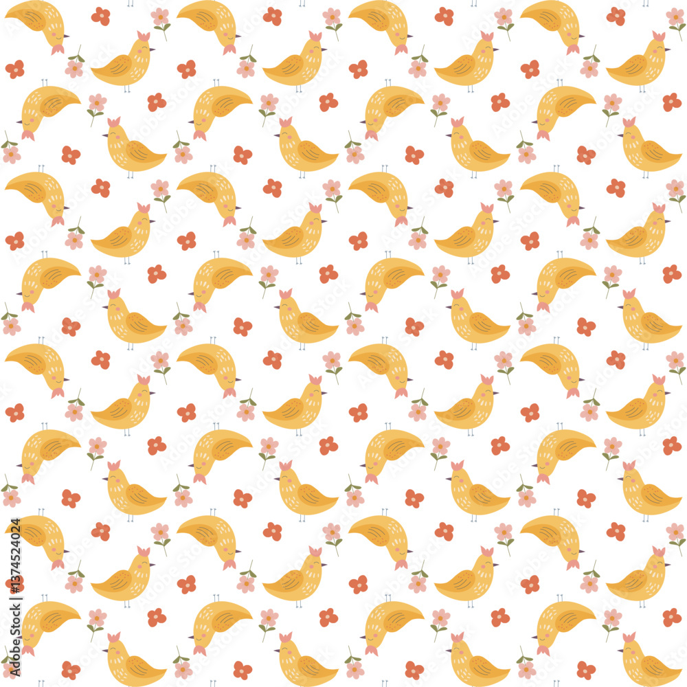 seamless pattern with yellow flowers seamless pattern with yellow flowers