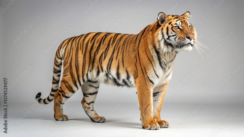 Obraz premium Tiger on studio background 