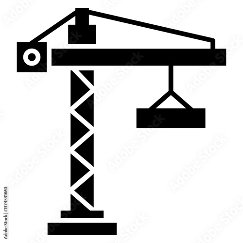 Crane Glyph Icon