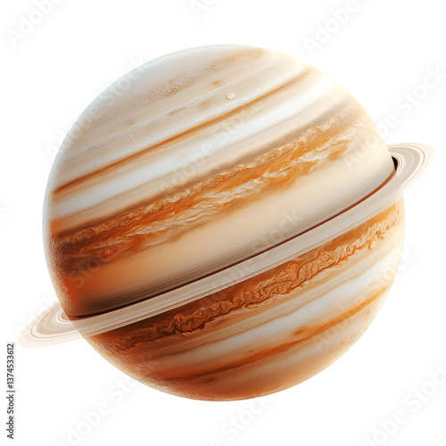  saturnus planet isolated on white