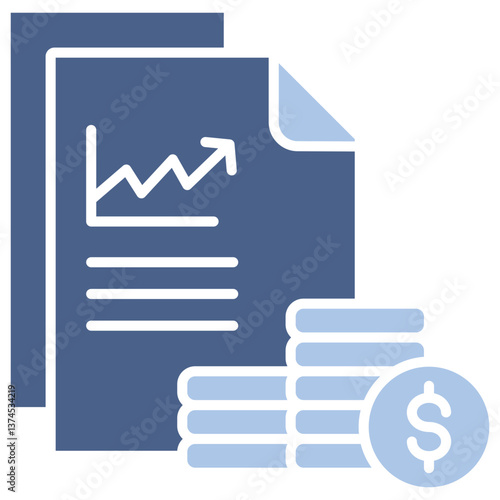 Cost Flat Blue Icon