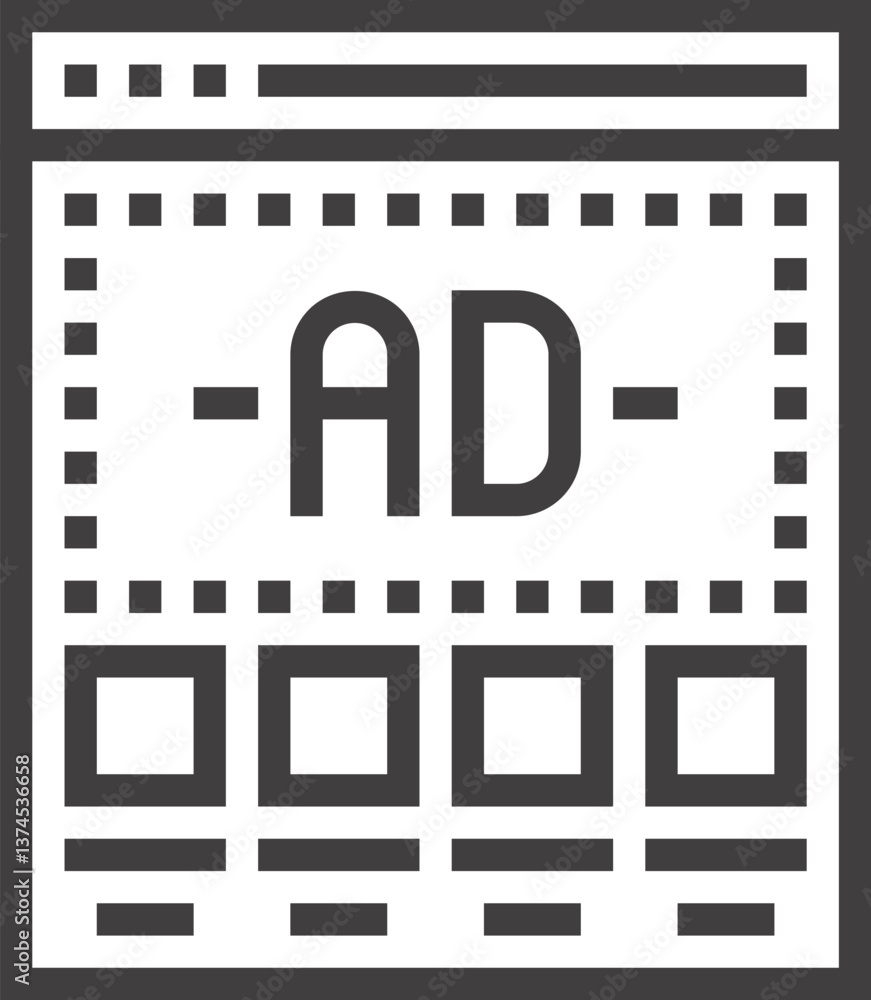 banners flat line web icon banners flat line web icon