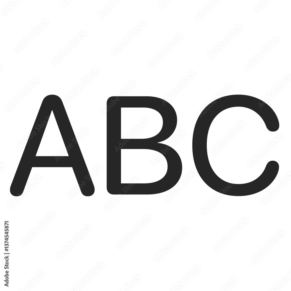 Uppercase Characters Icon Uppercase Characters Icon