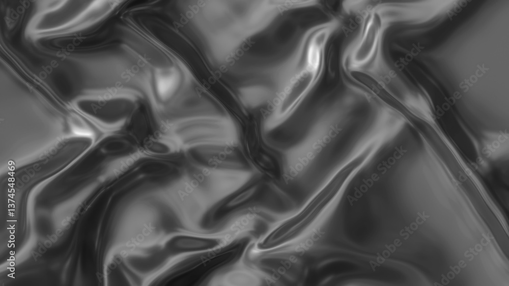 Obraz premium Black cloth waves background texture. Elegant silk black texture. Glossy soft waves texture background. Seamless background texture. Fabric texture background.