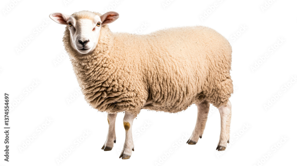 White Sheep, Farm Animal, Ovis Aries, Mammal, Wool, Animal, Cut Out Transparent White Sheep, Farm Animal, Ovis Aries, Mammal, Wool, Animal, Cut Out Transparent