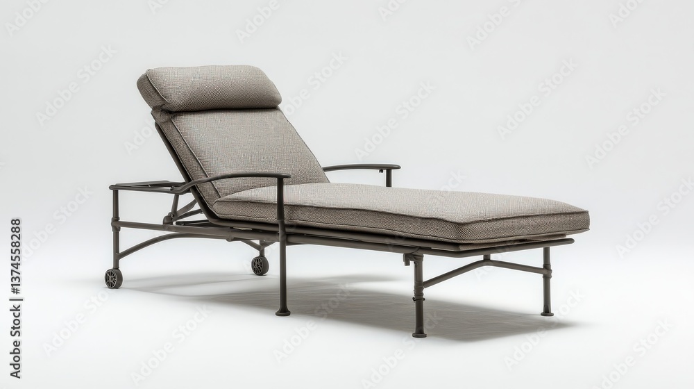 Elegant Outdoor Chaise Lounge Chair with Soft Cushions and Sturdy Frame, Perfect for Patios, Gardens, and Tranquil Relaxation Spaces Elegant Outdoor Chaise Lounge Chair with Soft Cushions and Sturdy Frame, Perfect for Patios, Gardens, and Tranquil Relaxation Spaces