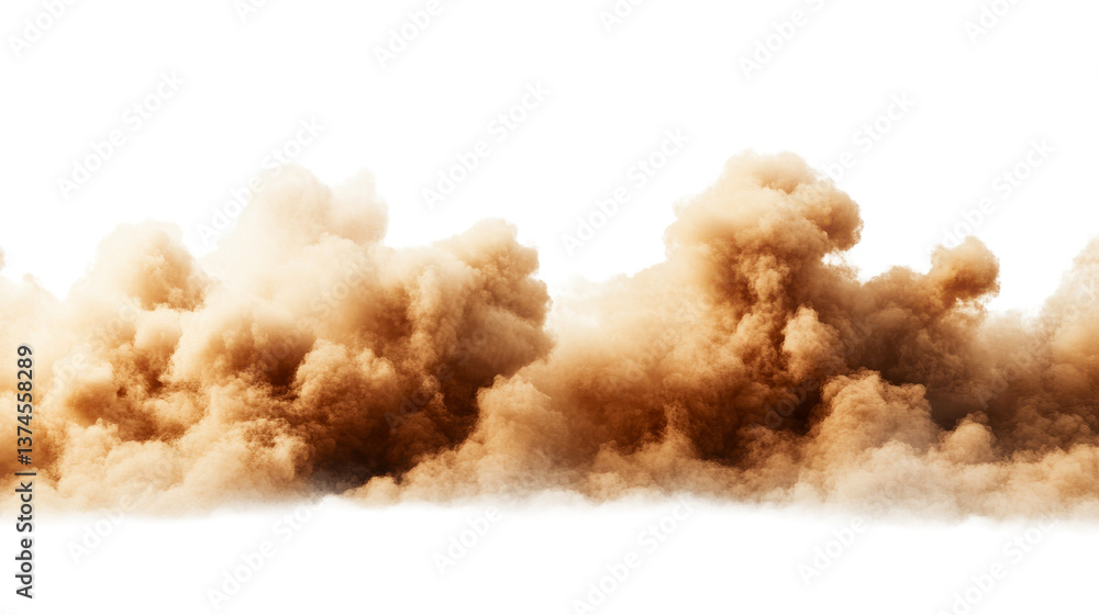 Sandstorm cloud of dust and smoke, abstract background, cut out transparent Sandstorm cloud of dust and smoke, abstract background, cut out transparent