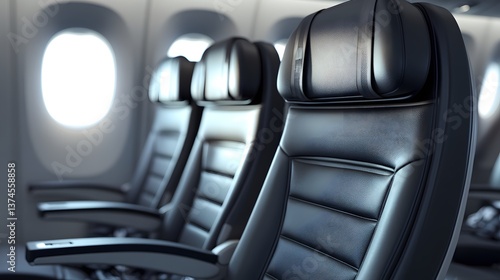 Wallpaper Mural Modern Airplane Cabin Interior Torontodigital.ca