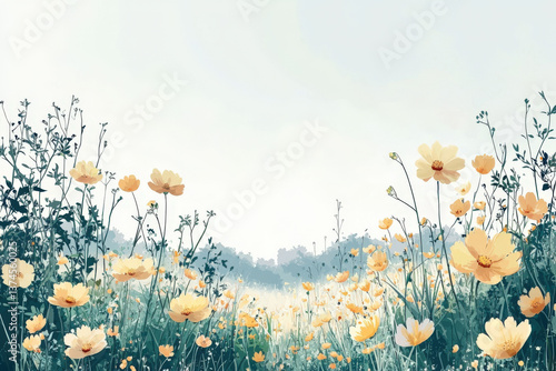 A botanical illustration of...