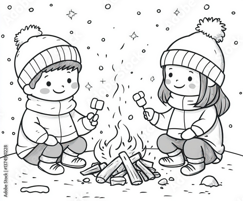 A cozy bonfire with friends...