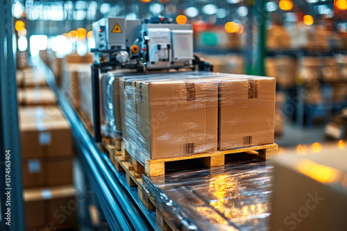 A pallet wrapping machine i...