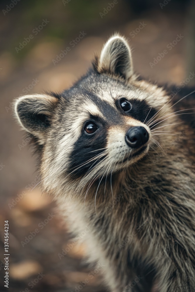 Raccoon Exploring Its Natural Habitat in the Woods Generative AI Raccoon Exploring Its Natural Habitat in the Woods Generative AI