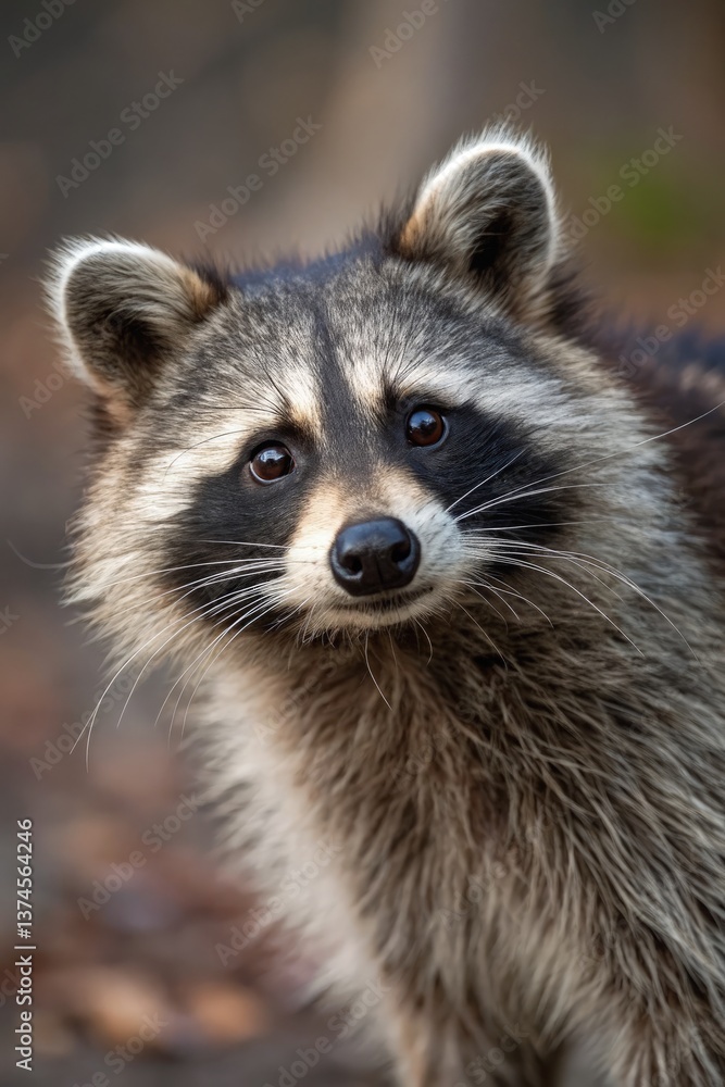 Raccoon Exploring the Forest in Early Morning Light Generative AI Raccoon Exploring the Forest in Early Morning Light Generative AI