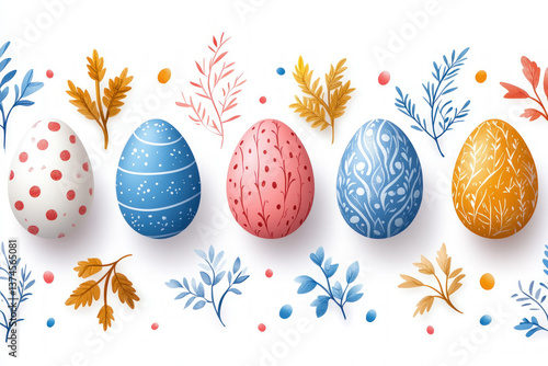 A seamless Easter pattern, ...