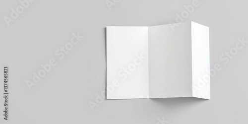 Wallpaper Mural Blank Tri-Fold Brochure Mockup for Branding Torontodigital.ca