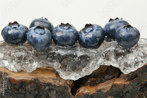 blueberry burst: A close-up...